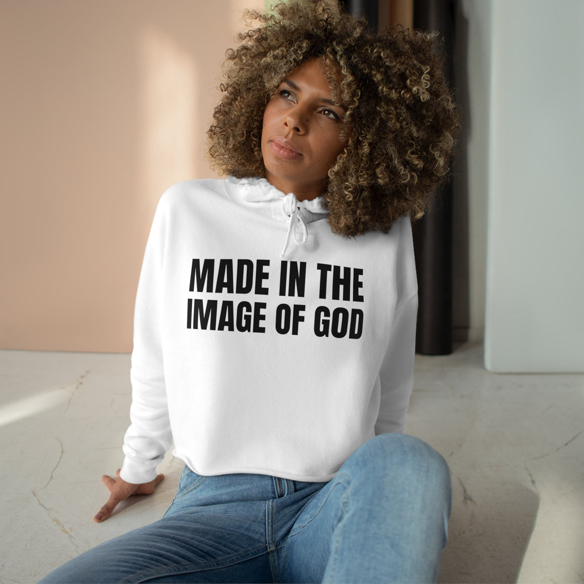 Genesis 1:27 Crop Hoodie