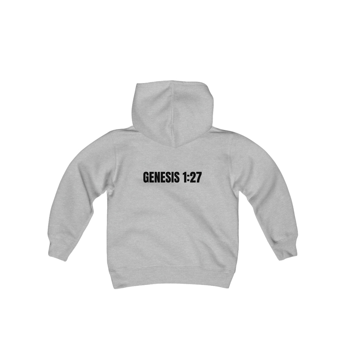 Genesis 1:27 Youth Heavy Blend Hooded Sweatshirt