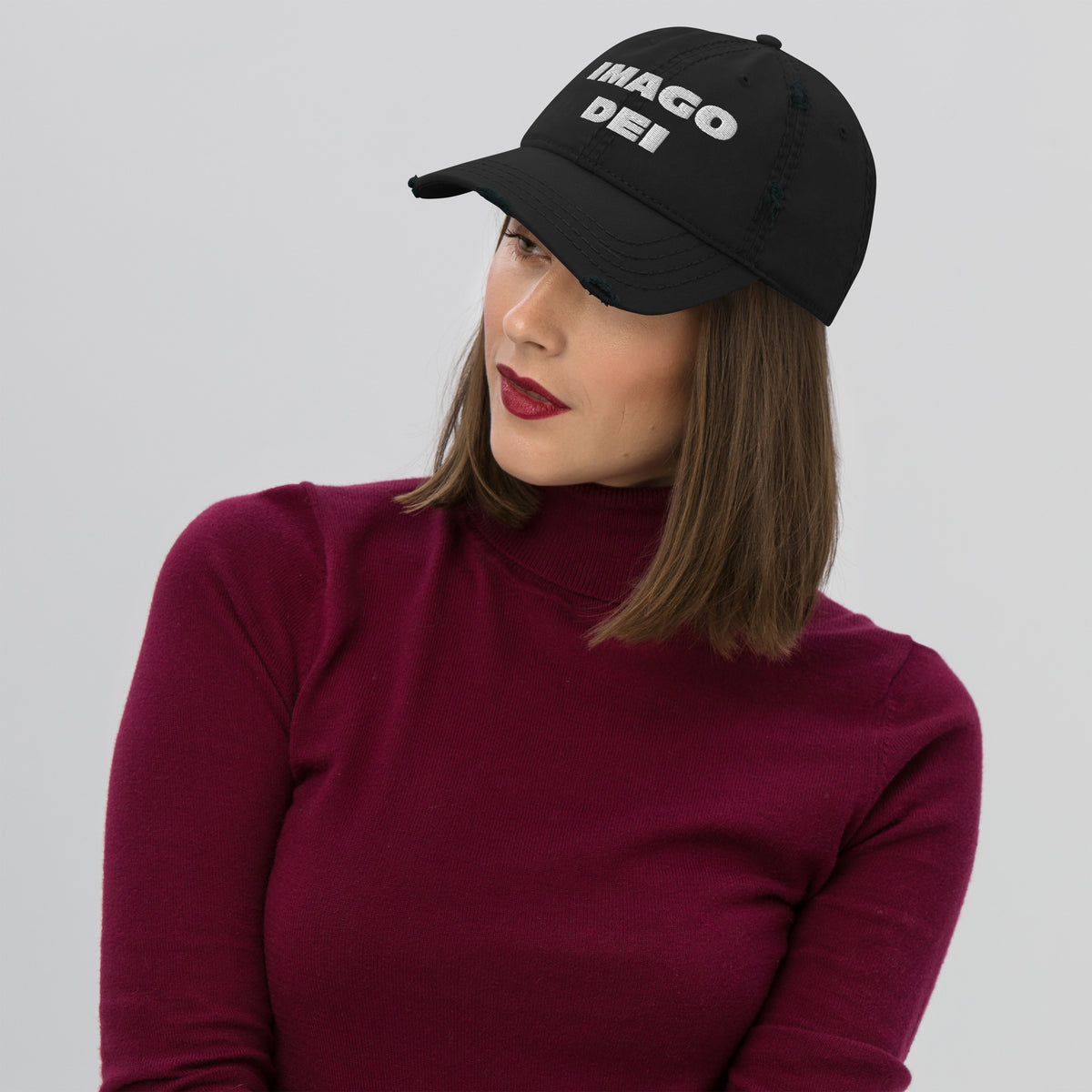 IMAGO DEI Distressed Dad Hat