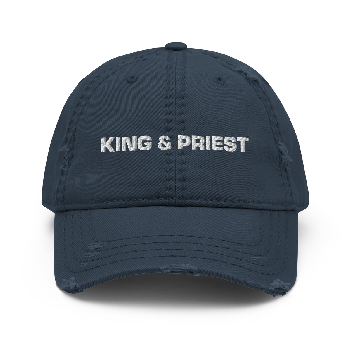 KING & PRIEST Distressed Dad Hat